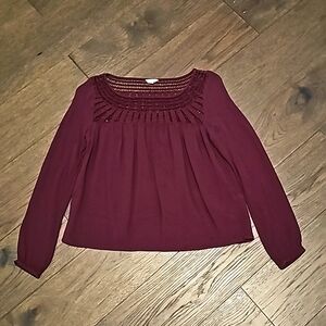 AEROPOSTALE BOHO LINEN TOP SIZE SMALL